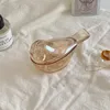 Bouteilles de rangement vintage Amber en verre d'oiseau en forme de bijoux en forme