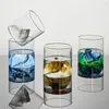 Vinglas Corlor Mountain Glass Transparent kaffekopp Värmebeständig tedryck Mjölksaft Koppar Dricker Dricker