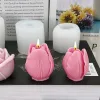 Candles 3D Flower Silicone Candle Mold Handmade Soap Candle Making Supplies DIY Dessert Chocolate Cake Baking Tools Home Decor Gifts
