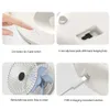 Elektriska fläktar Portable Cooling Fan Folding Wall-Moned Table Electric Fan Rechargeable/ USB Power Hushållen Dual användning för Home Kitchen Office D240429