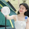 Electric Fans Remote control USB camping fan with 360 rotation C-type portable wireless ceiling electric fan with LED light tripod for outdoor home useWX