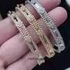 Designer Original 1to1 vancllf Luxury Jewelry V-gold material kaleidoscope bracelet narrow edition precision polishing high-end diamond inlay gorgeous design