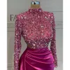 Sereia rosada Sexy High Pink Night Night Cutaway Facast Party Party Prom Dress Dresss Vestres para Ocn es Special