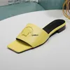 Designer Slippers Beach Women Summer Genuine Leather Flat Sandals Foam Runner Plus-size 12