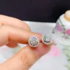 Gioielli fine all'ingrosso 925 Orecchini a perno di diamanti moissanite in argento sterling