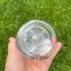 Geeignet für Vinyl UV Wrap 16oz Vorgeschaltetes Glas Dosen geformte Plastikbecher Schneekugel im Freien Wasserflasche Becher mit Farbdeckel Strohstopfen für Glitzerschimmer DIY