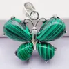 Hanger kettingen Natural Green Aventurine/Amethyst/Crystal/Agate/Sandstone/Opal/Malachite Stone kralen Gem Butterfly Animal Sieraden