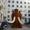 8m long (26ft) Decoration Inflatable Elephant Inflatable Balloon Animal Mascot With Ivory For Festival Party And Advertising Show