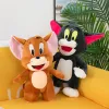 Toptan ve Perakende 25cm Yavru Kedi ve Büyük Sıçan Peluş Oyuncaklar Çocuklara Karşı Tatil Hediyeleri