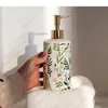 Płynna dozownik mydła 1 szt. 430 ml szampon butelka butelka amerykańskim styl kwiatowy wzór domu domowy el łazienki