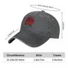 Ball Caps Rose Denim Baseball Cap Red Flower Kpop Trucker Hat Summer Men Women Street Style Design