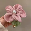 Neue Frühlingsperlen -Scunchies Stirnband Hair Band Ins feenfarbige Blumenhaarseil weibliche Mädchen Binden Haarzubehör