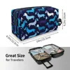 Kosmetiska väskor reser Badger Sausage Puppy toalettartikar Portable Dachshund Dog Makeup Organizer för kvinnor Beauty Storage Dopp Kit Case