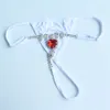 Accessori in costume Sexy Sparkling Red Love Crystal Shorts Catena Nightclub Penderct Nightclub Party Rhinestone Bikini In biancheria intima Accessori abbinati