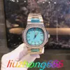 Baidas Designer Full Sky Star Square Diamond Watch Ring Sapphire Kristallglas Big Three Nadel Design Frauen Luxusgröße 35 mm