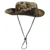 Cappelli a bordo larghi cappello da pesca in cotone bottoni di corda di alta qualità boonie