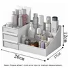 Organisateur cosmétique Boîte de rangement cosmétique de grande capacité pour les organisateurs de maquillage bijoux Nail Polissage de salle de bain organisation en plastique Mobrésification de la maison Q240429