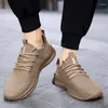 Chaussures décontractées Damyuan Ultralight non-glip baskets pour les hommes confort à mesh respirant Running Plus taille couleur solide hommes