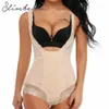 Shapers feminino Bodysuits Shaper Full para mulheres Design de renda com controle de barriga de virilha aberta e modelagem de modelagem de modelagem de levantamento de bunda Y240429