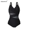 Swimwear féminin 2023 Nouveau maillot de bain sexy en une pièce Femme Mesh Patchwork Bathing mail