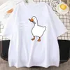 T-shirts masculins pour hommes de canard t-shirt T-shirt lettre imprimée t lâche et confortable strt court slve t-shirt surdimensionné des vêtements pour hommes y240429