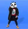 Cosplay Masks Halloween Party Mask Supplies Panda Bear Costume Head Hood 3D Paper Model Diy Cartoon Handmade Face Toys 240429