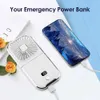 Electric Fans Handheld Mini Fan Foldable Portable Neck Hanging Fans 4 Speed USB Rechargeable Fan with Phone Stand and Phone Holder d240429