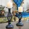 Candle Holders Retro Candlestick Decoration Hollow Wedding Candlelight Dinner Props Table