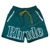 Rhude Shorts Diseñador de hombres Short Men Sets Pantalones de chándal sueltos y de moda