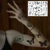 Wodoodporny motyl Fałszywy tatuaż naklejka Róża Blossom Tymczasowe naklejki nadwozie dekoracja sztuki potępi DIY TATOO 240423