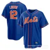 Jerseys Clothing York Mets Lindor 12#Scherzer 21#48 Royal Player Jersey