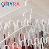 Hangers kleding droogrek multifunctionele plastic multi-ports golven goede laadhoudende capaciteit opslag ondersteuning bespaar ruimte