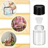 Storage Bottles 100Pcs Clear Glass Vial With Screw Caps And Plastic Stopper Leakproof For Oil Sample Perfume(2 Ml) Easy To Use