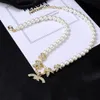 Charme Womens C Anhänger Halskette Designer C Marke Gold Halskette Cclies Klassische Luxus Perlenketten Vintage Design Geschenke Schmuck 343434