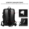 Backpack de alta qualidade escalável 15,6 polegadas laptop Laptop Large Waterproof School Kaps Macks Mochila USB Men Travel Big Big Rucksack