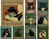 Metallmalerei Vintage Lustige Katzenposter täglich Leben Ihr Hintern Servietten Retro Bastel Wände Aufkleber Zimmer Home Bar Cafe Dekor Geschenkkunst 4776540