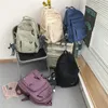 Backpack Dcimor dwukrotny wodoodporność nylonowa kobiety Kobieta Laptop Laptop Unisex Travel Travel College School Tour