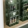 Cosmetic Organizer Makeup rack bathroom organizer and storage transparent makeup cabinet vertical box jewelry display Q240429
