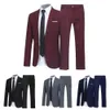 Homme de combinaison pour hommes garoues, hommes réguliers FitTuxedo JacketTrousers pour hommes Set Abel Boutons élégants formels POCHETS BLAZER datant 240430