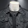 Nouveau alphabet imprimement imprimé Blazer Cotton Linen Couterwear Designer Jacket Business Slim Slim Fit Blazer Blazer Blazer Men's Suit Style