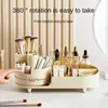 Cosmetic Organizer Lipsticks Luxury 360 Cosmetics Up Storag Brush Makeup Box Dressing Table de rotation Q240429