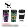 Rauchgeschäft Silikon Wasserpfeife Shisha Kaffee Edelstahl Tasse Farbe Bong Shisha Flasche Form Mini Form