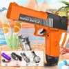 Desert Eagle Watergun Elektrische automatische kontinuierliche Feuerwehrpistole große Kapazität Hochgeschwindigkeitspistole Sommer -Strandspielzeug für Kinder 240415