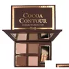 Sombra de ojos en stock Kit de contorno de cacao Paleta Nude Color Cosmetics Corriente de la cara Magno de ojos Chocolate Sala de ojos con Buki BR OTCQQ