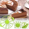 Baking Tools Cake Slices Divider Marker Round Cutter Equal Portion 10/12 Mousse Bread Tool For Household Kitchen Utensils