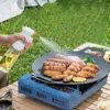 Gianxi Grill Pan Koreaanse ronde anti-stick barbecueplaat buiten reizen Camping Friture Pan huishoudelijke bakgraad barbecue accessoires 240411