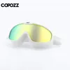 Copozz anti-dimma simglasögon Helformad lins UV-skydd med Big Silicone Frame Swimming Glass för män och kvinnor 240426