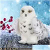 Stuffed Plush Animals Quality Premium 3 Size Douglas Wizard Snowy White P Hedwig Owl Toy Cute Animal Doll Kids Gift 7.5 Inch 10 12 Dro Otp9J