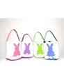 4 colori 2019 New Easter Rabbit Basket Bunny Bunny Borse Pasqua Borse di coniglio con tela stampato Cannelli Egg Candies 140 Y22366943