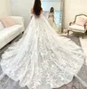 Princess Ball Jurk Trouwjurken 2024 Off schouders Appliques Lace Grieks romantische bruidsjurken Court Train Keltische extravagante bruid jurk Robe Mariage vrouw